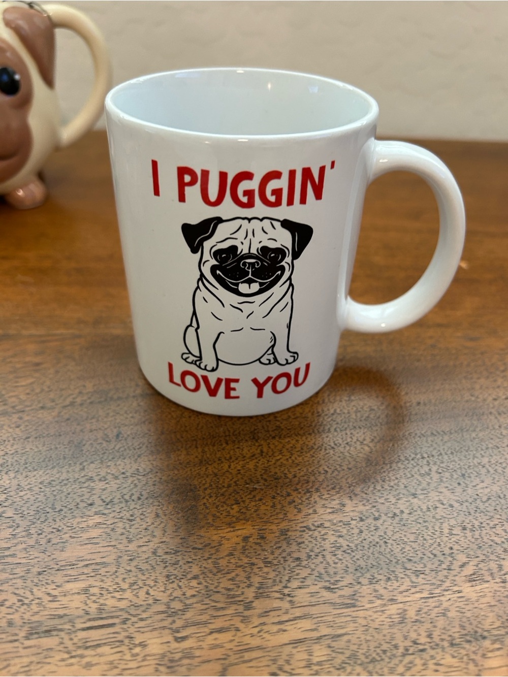 Pug Dog Ceramic Mug Trio - Brown & Cream Pug Mugs - Picture 7 of 11